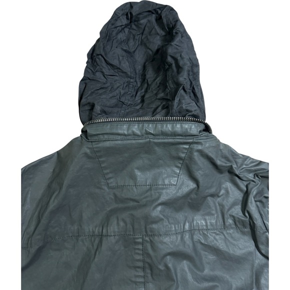 John Varvatos Star USA Dual-Placket Waxed Cotton Jacket Men's Moto EU 52 USA 42 - Picture 9 of 12